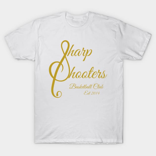 Sharp Shooters Gold Logo T-Shirt by Single_Simulcast